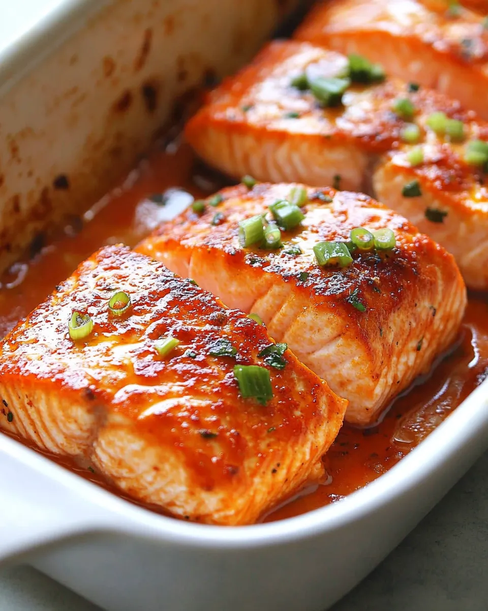 Delicious Sunday Suppers: Sweet and Spicy Sriracha Baked Salmon image