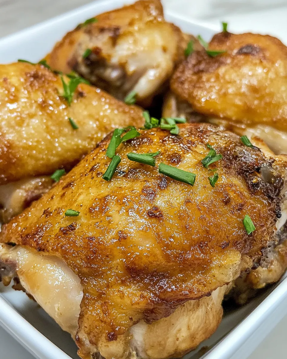 Easy Super Crispy Sous Vide Boneless Chicken Thighs recipe photo