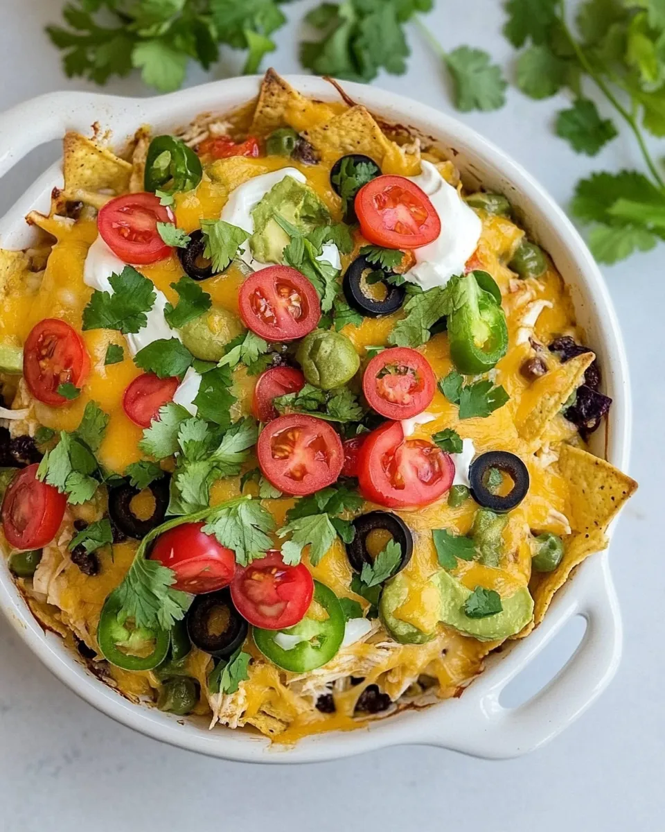 Homemade Super Easy Chicken Nacho Casserole photo