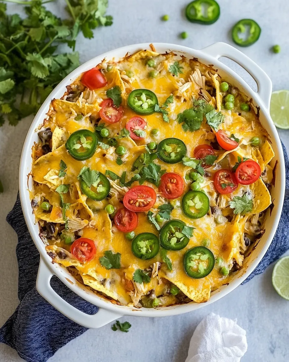 Easy Super Easy Chicken Nacho Casserole recipe photo