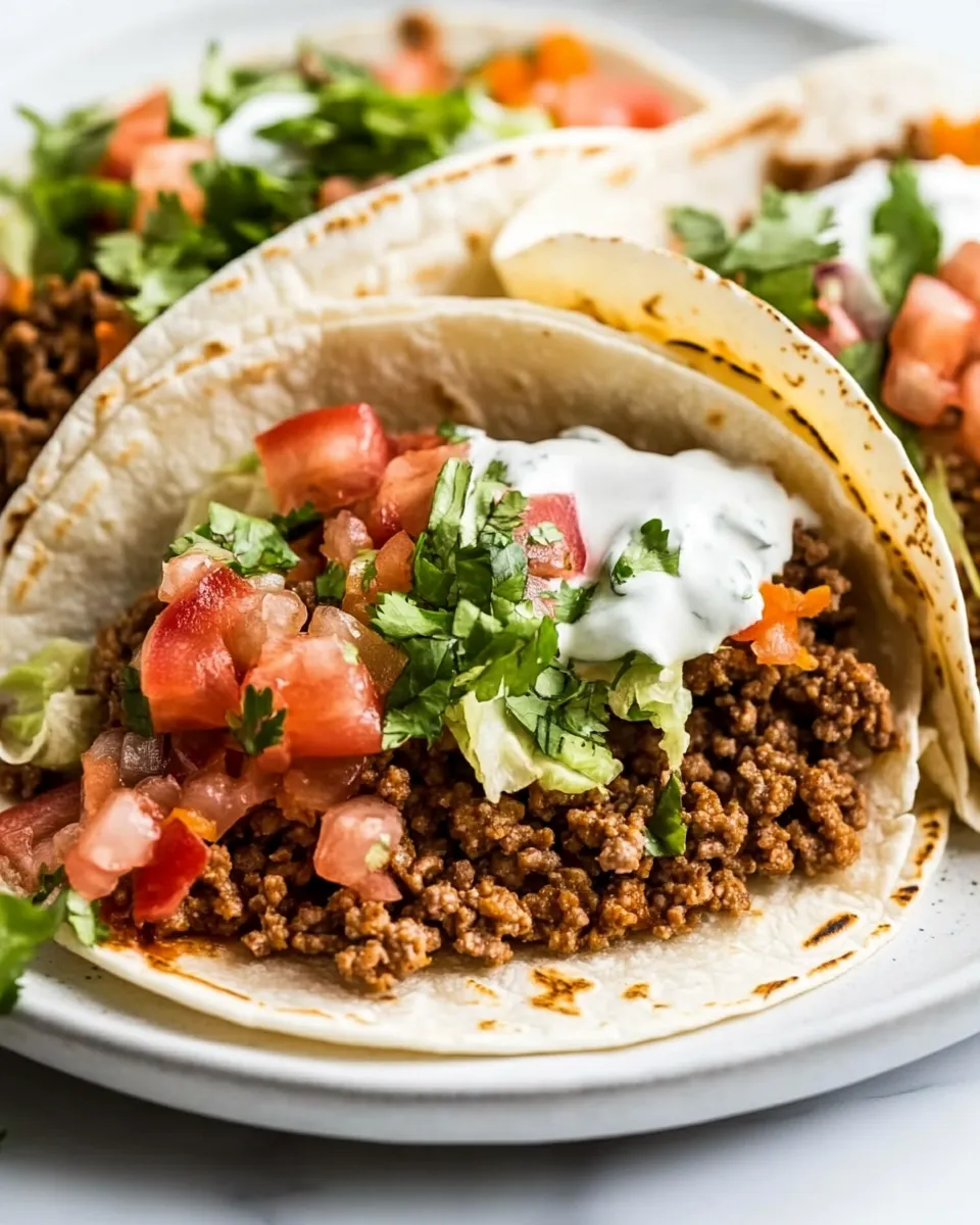 Delicious Super Easy Ground Beef Tacos image