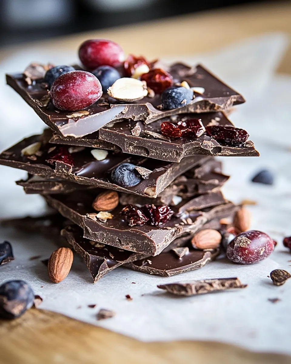 Easy Superfood Chocolate Bark recipe photo