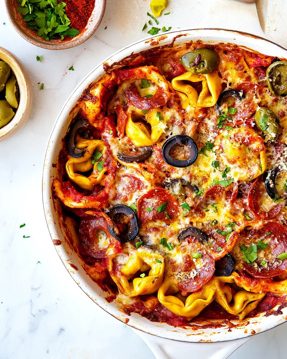 Classic Supreme Pizza Tortellini Bake image