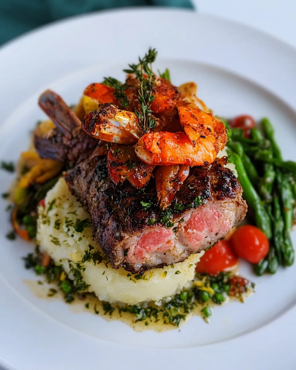 Delicious Surf And Turf dish photo
