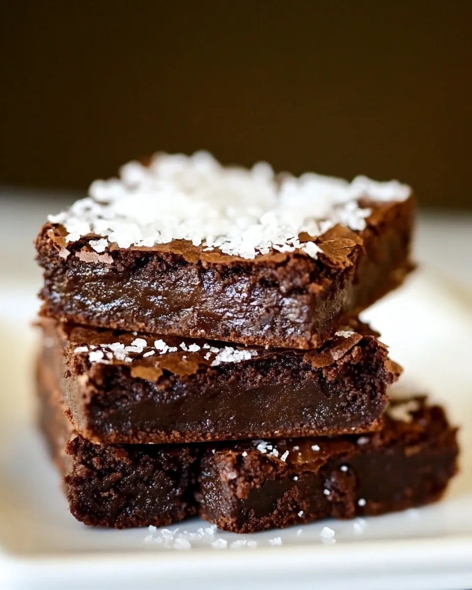Homemade Sweet and Salty Brownies photo