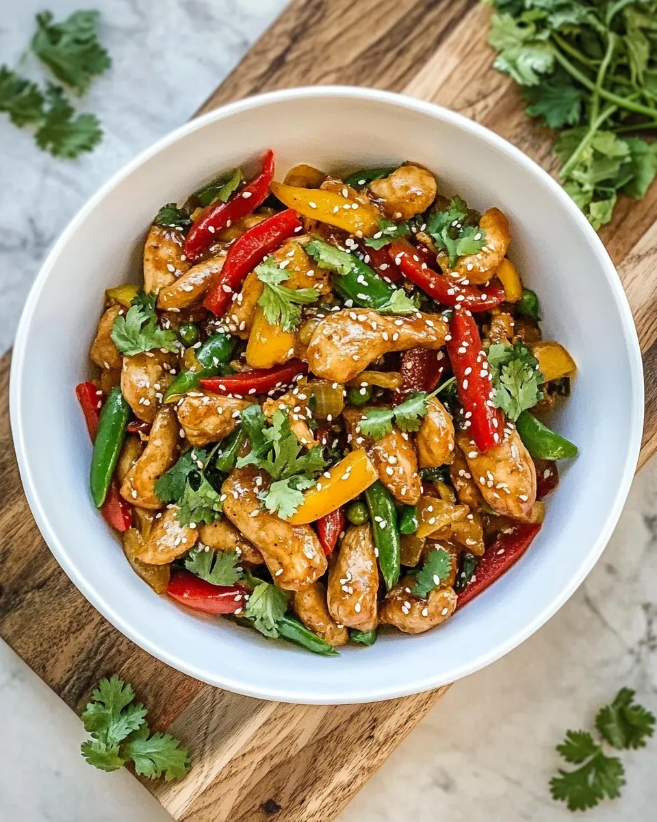 Homemade Szechuan Chicken Stir-Fry photo