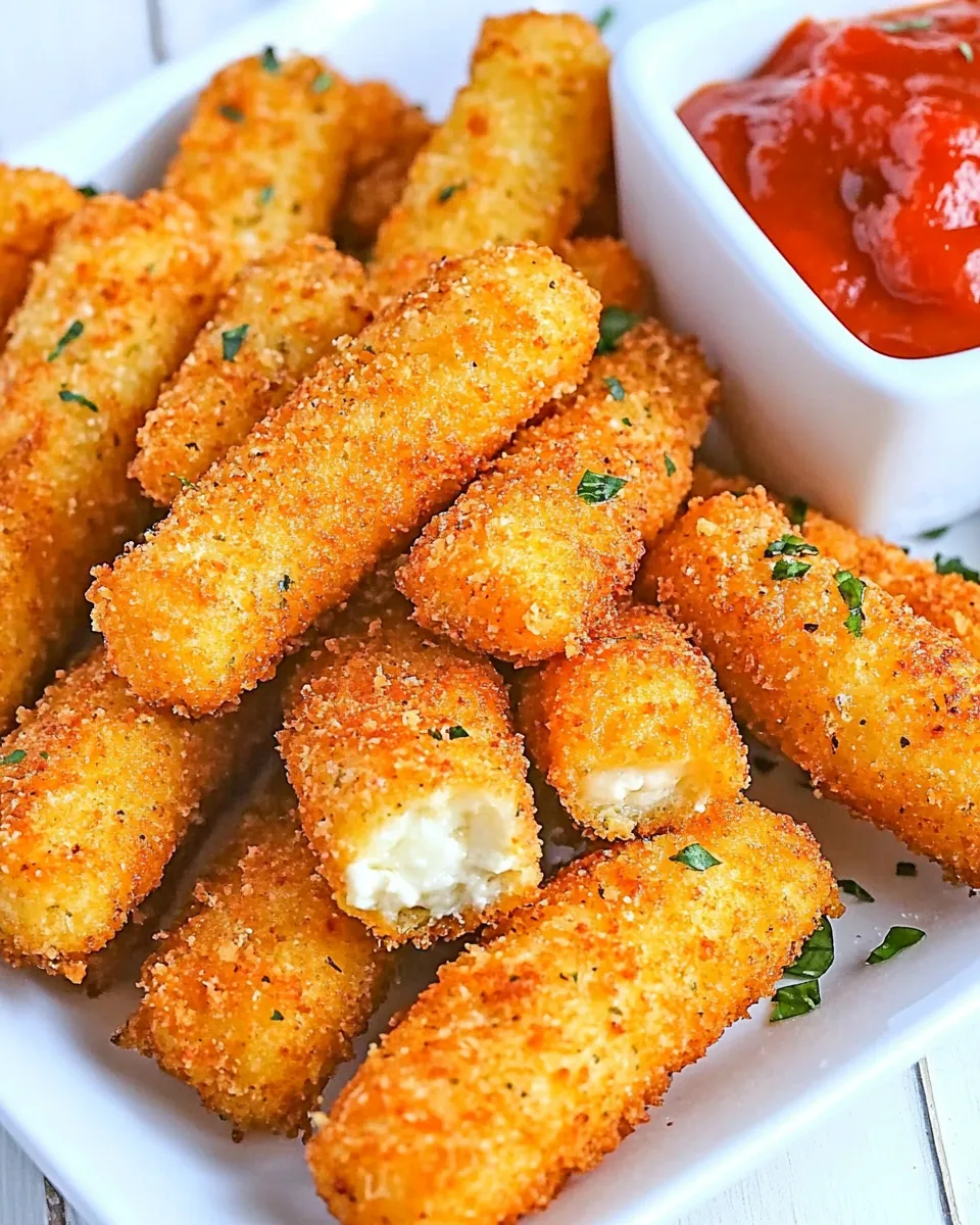 Classic TGI Fridays Fried Mozzarella Sticks Recipe shot