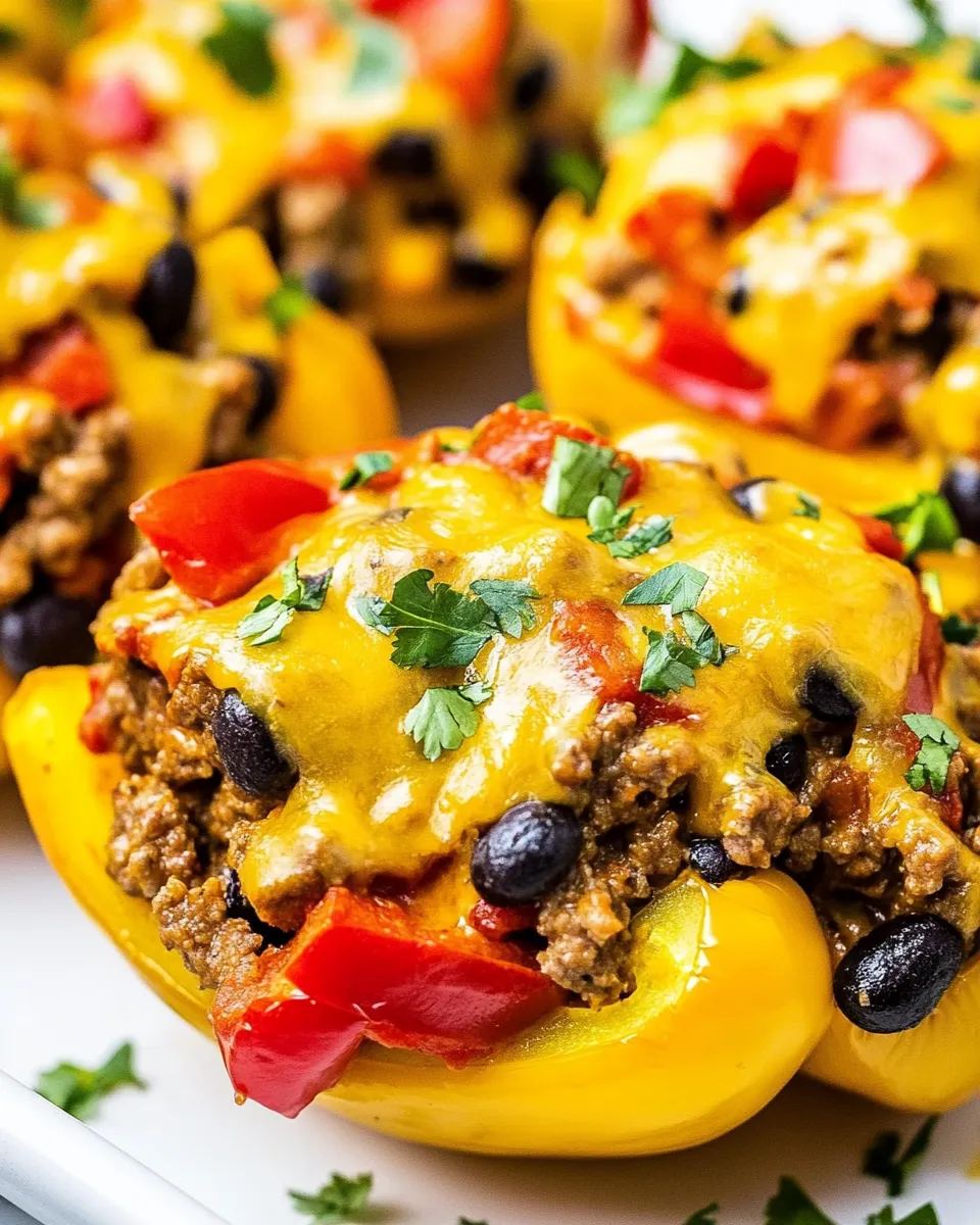 Easy Taco-Stuffed Peppers recipe photo