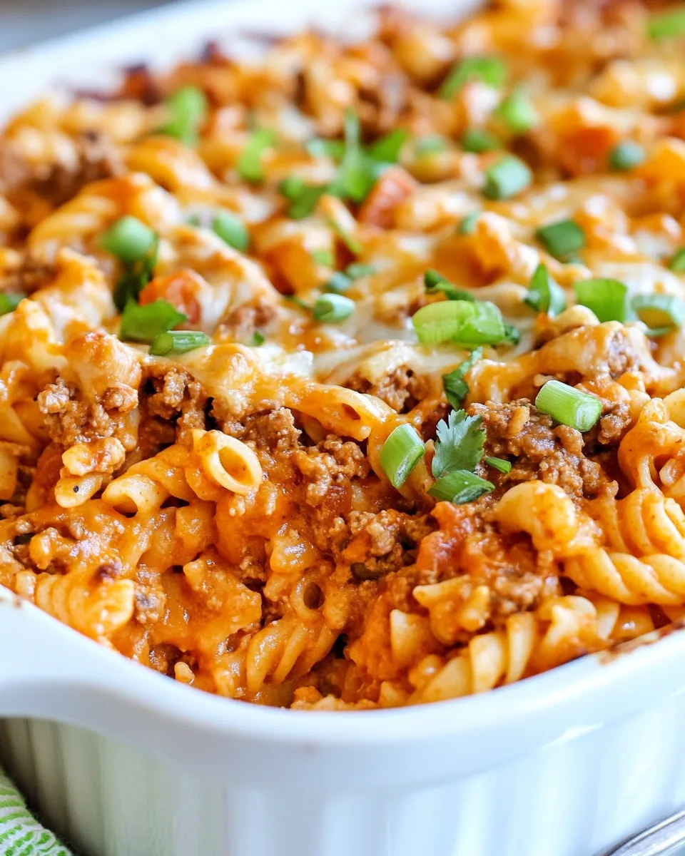 Easy Taco Pasta Casserole photo