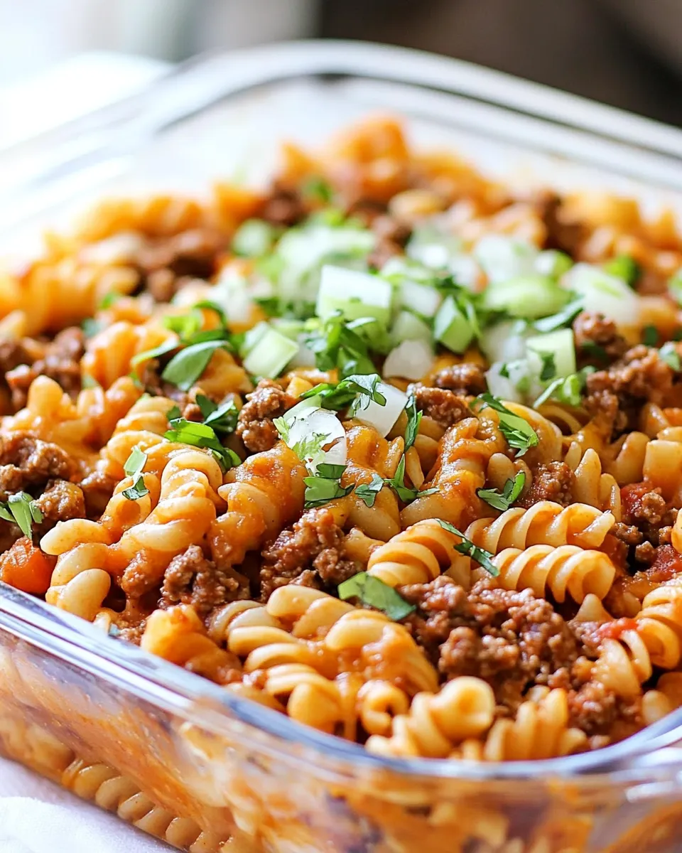Delicious Taco Pasta Casserole image