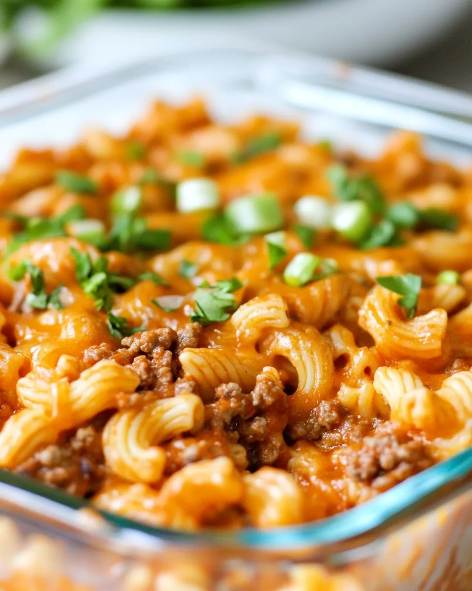 Homemade Taco Pasta Casserole recipe photo