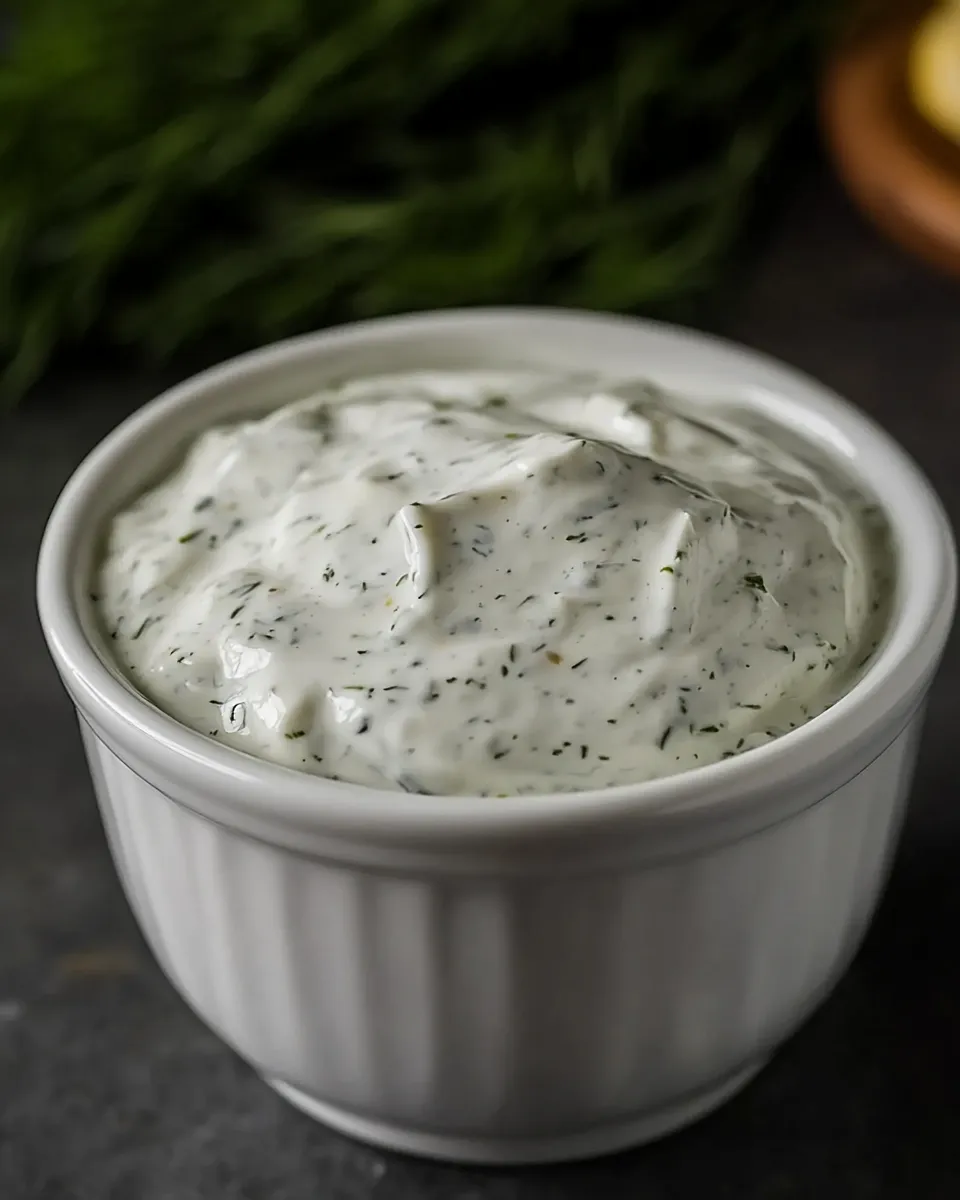 Delicious Tartar Sauce with Sour Cream (without mayo) shot