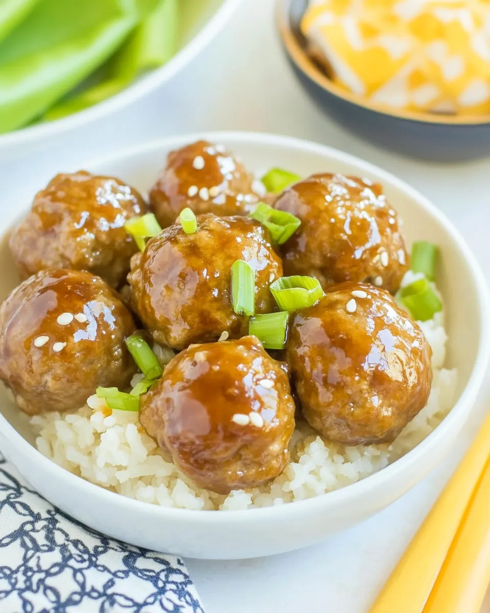 Homemade Teriyaki Meatballs photo