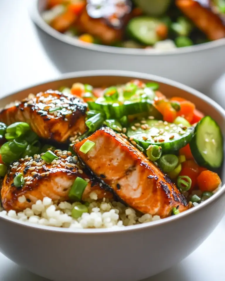 Homemade Teriyaki Salmon Bowls photo