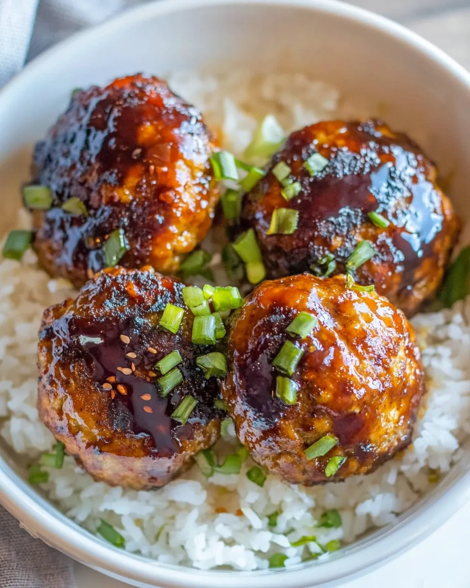 Delicious Teriyaki Turkey Meatballs (Paleo) picture