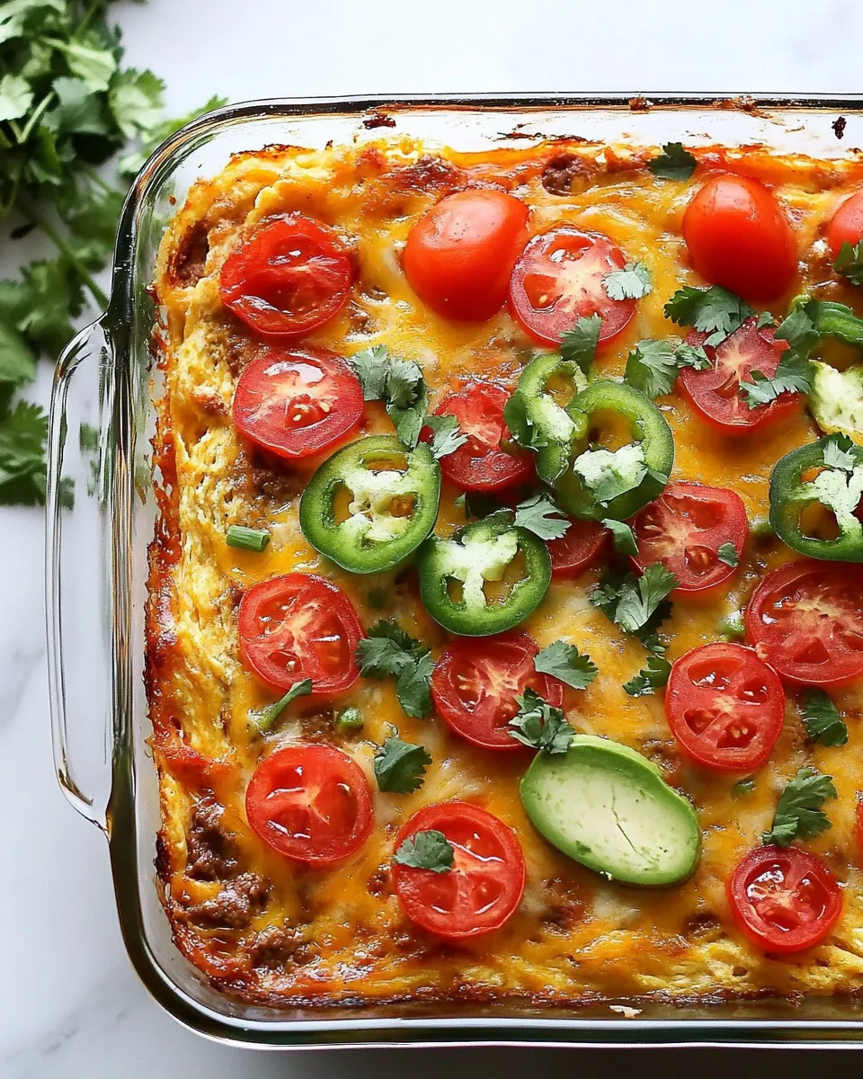 Easy Tex Mex Breakfast Casserole recipe photo