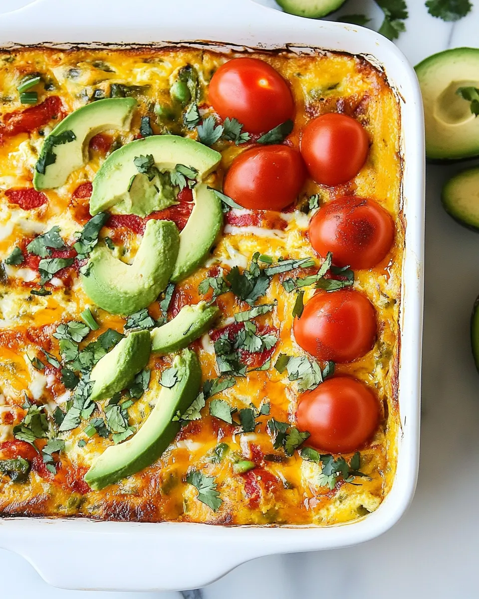 Delicious Tex Mex Breakfast Casserole shot