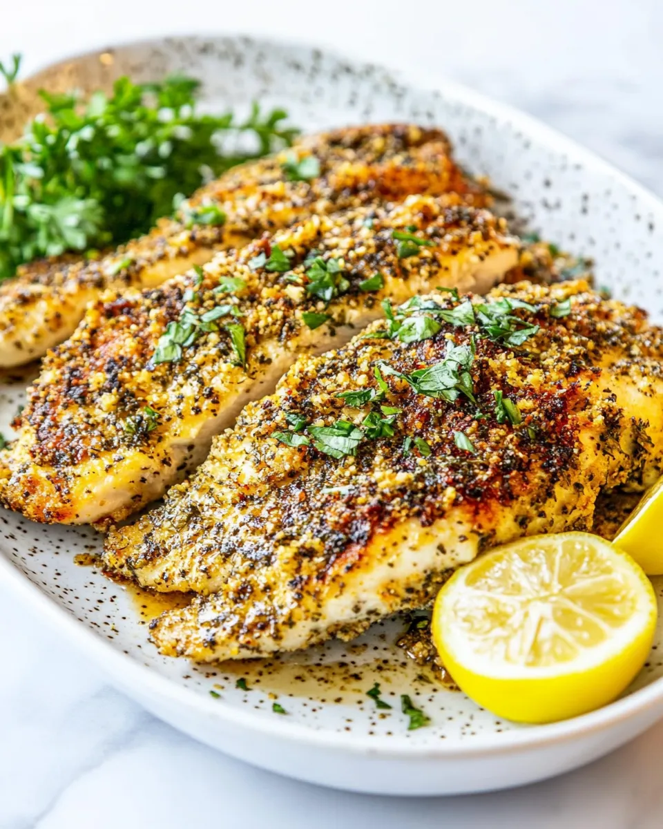 Delicious Texas Roadhouse Herb Crusted Chicken shot