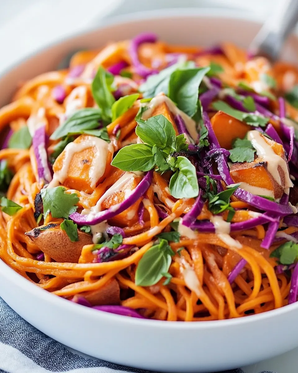 Delicious Thai-Style Sweet Potato Noodles shot
