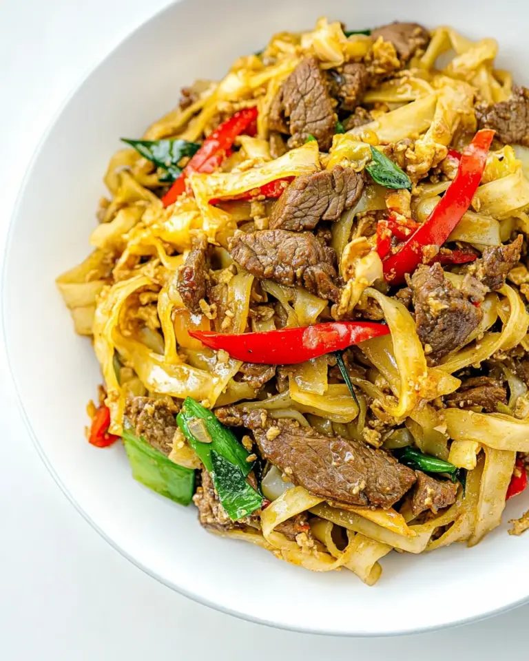 Homemade Thai Beef Drunken Noodles photo