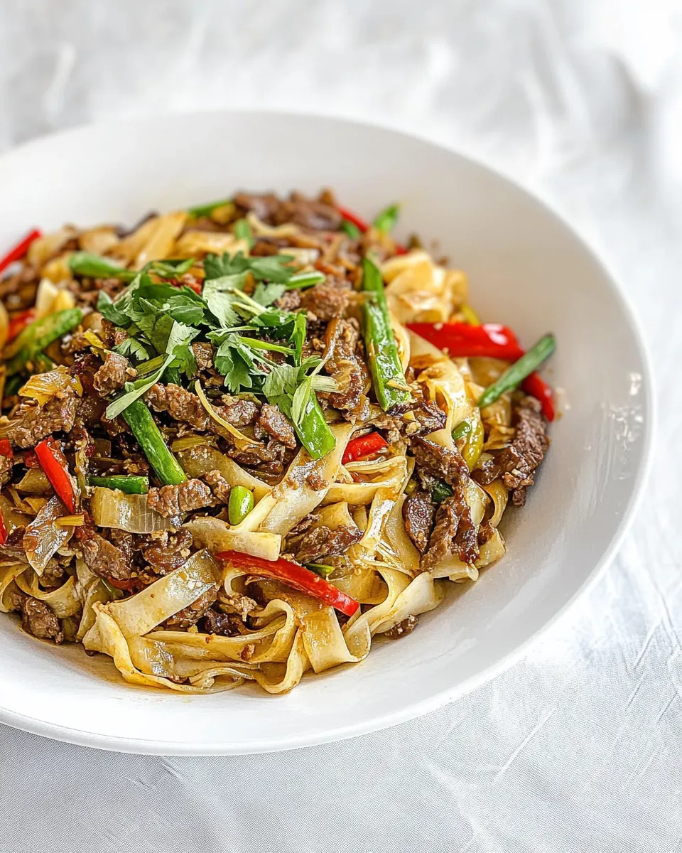 Classic Thai Beef Drunken Noodles image