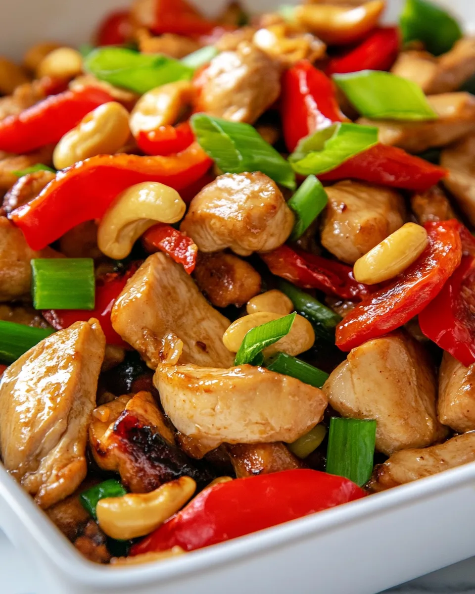 Homemade Thai Cashew Chicken photo