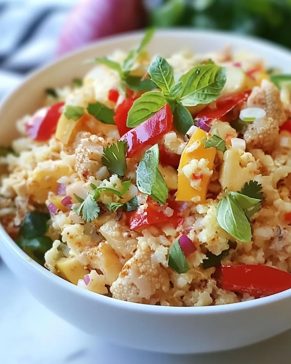 Healthy Thai Cauliflower Rice image