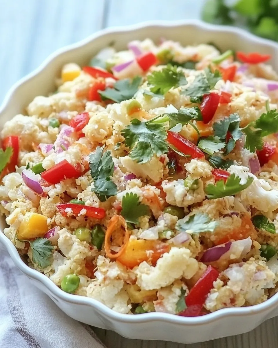 Savory Thai Cauliflower Rice shot