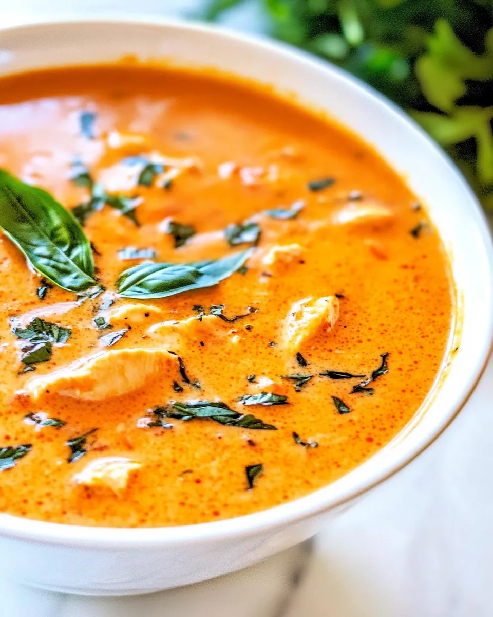 Easy Thai Chicken Coconut Curry Soup recipe photo