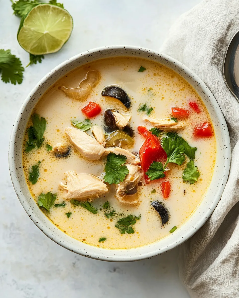 Classic Thai Coconut Chicken Soup (Tom Kha Gai) image