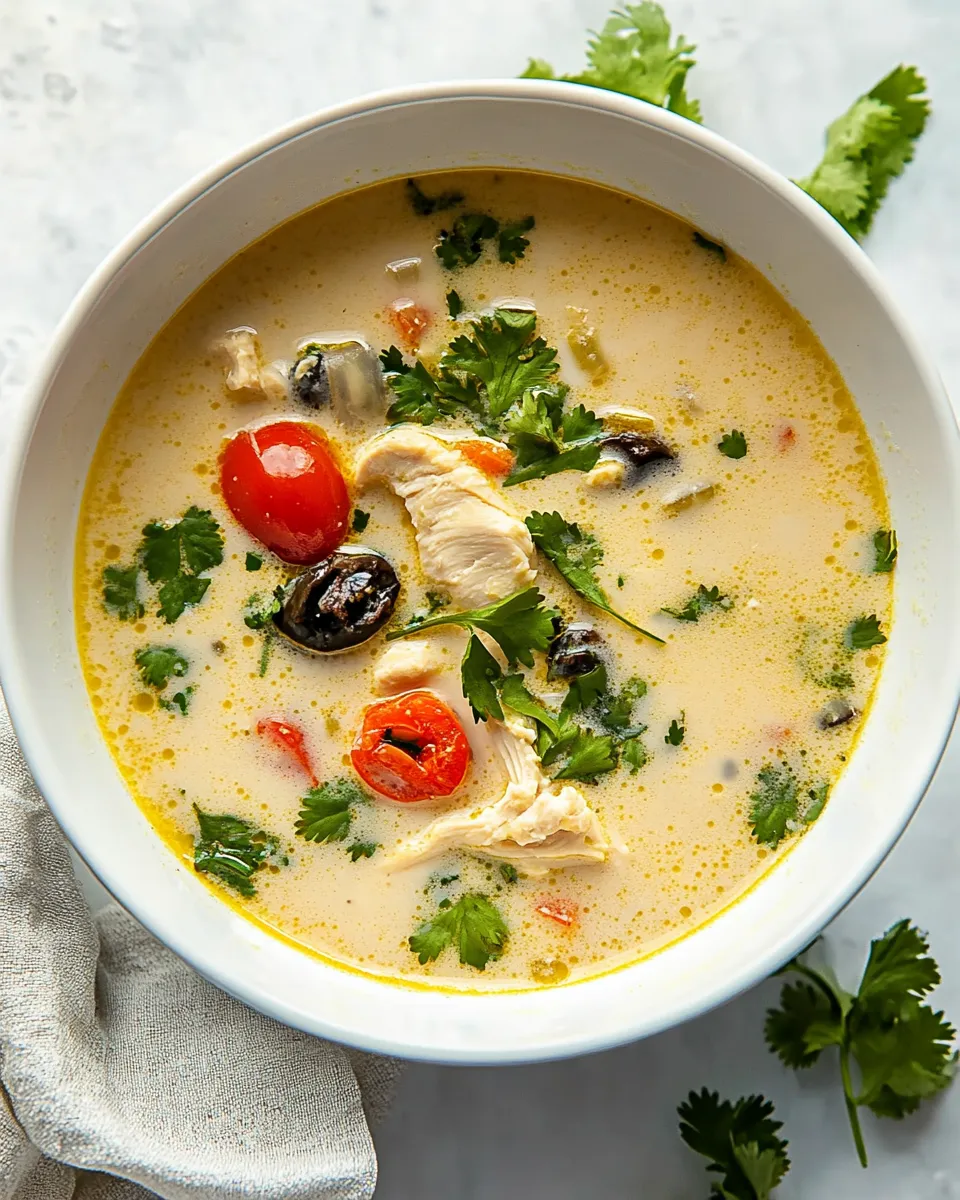Easy Thai Coconut Chicken Soup (Tom Kha Gai) recipe photo
