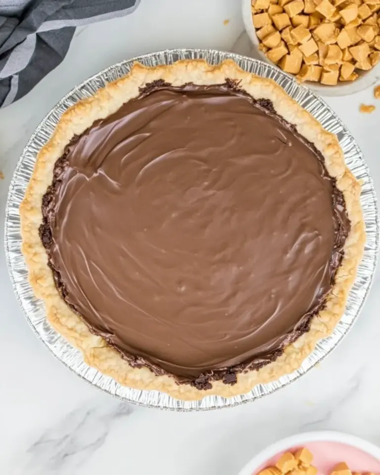Homemade The BEST Buckeye Pie (Chocolate Peanut Butter Pie) photo