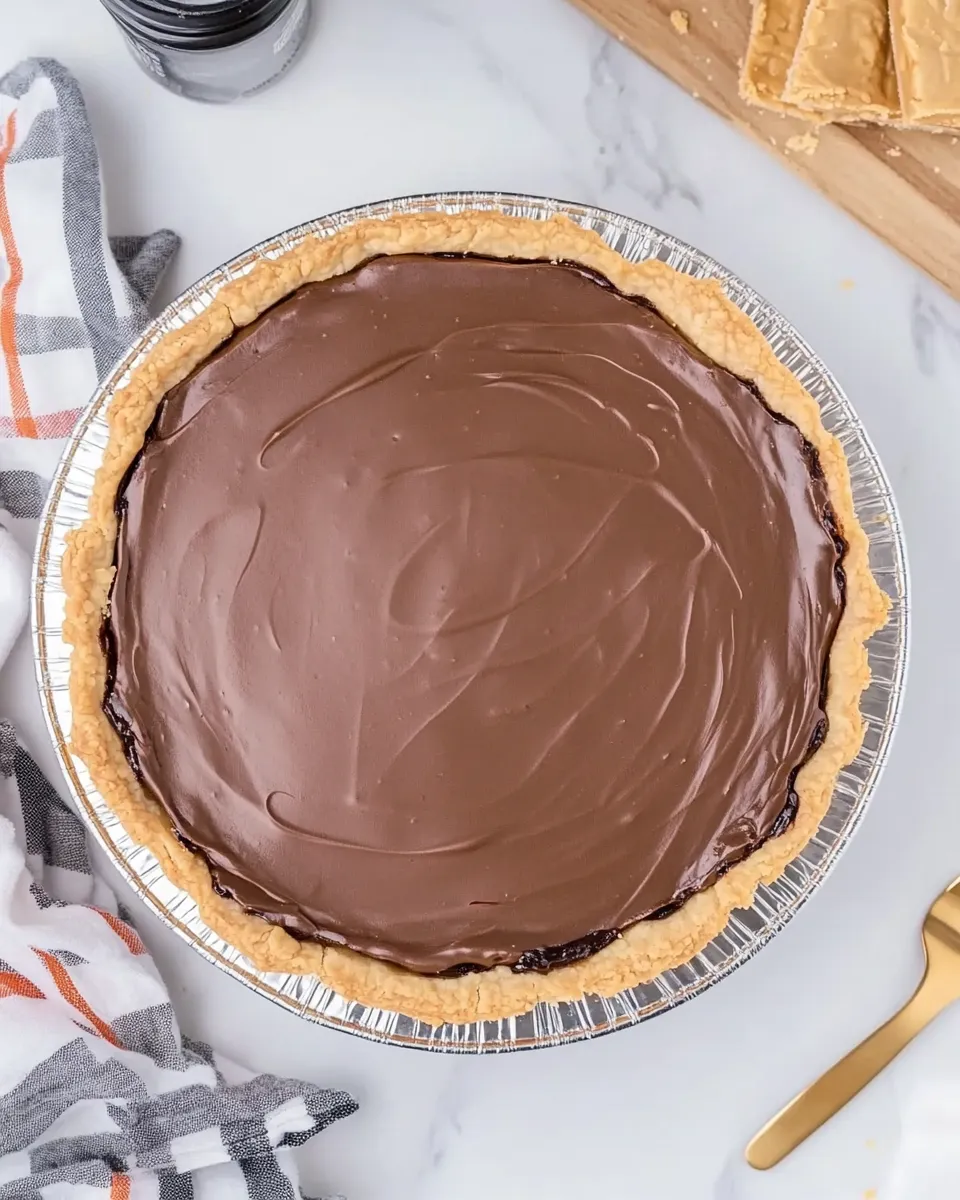 Easy The BEST Buckeye Pie (Chocolate Peanut Butter Pie) recipe photo