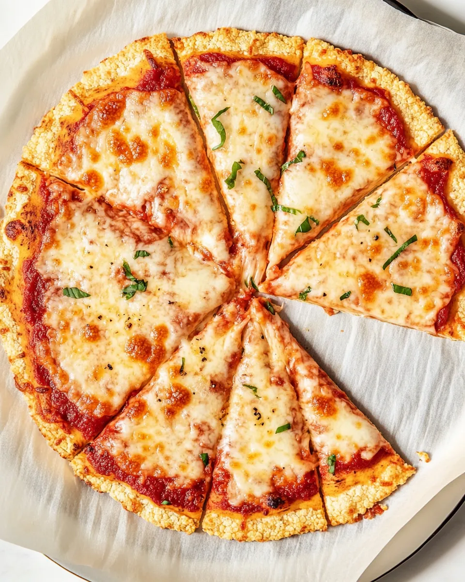 Healthy The Best Cauliflower Pizza Crust shot