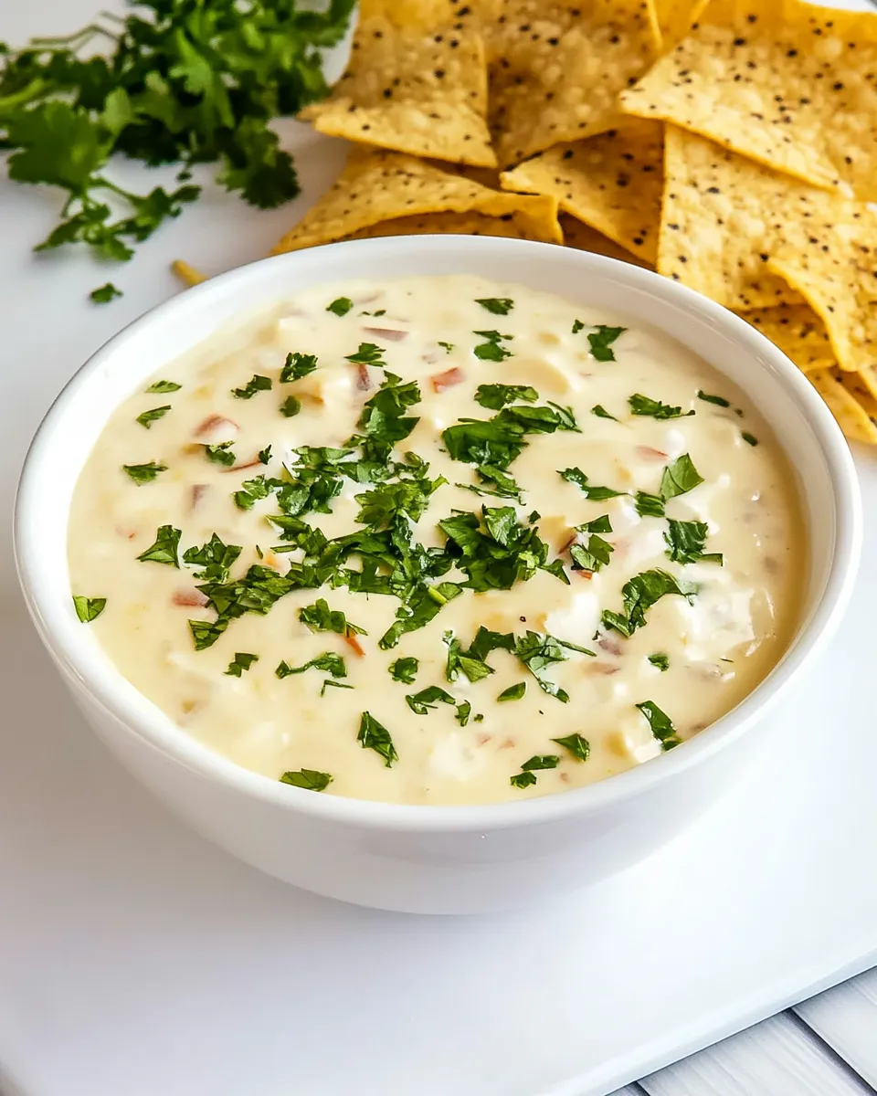 Delicious The Best Ever Copycat Applebees Queso Blanco food shot
