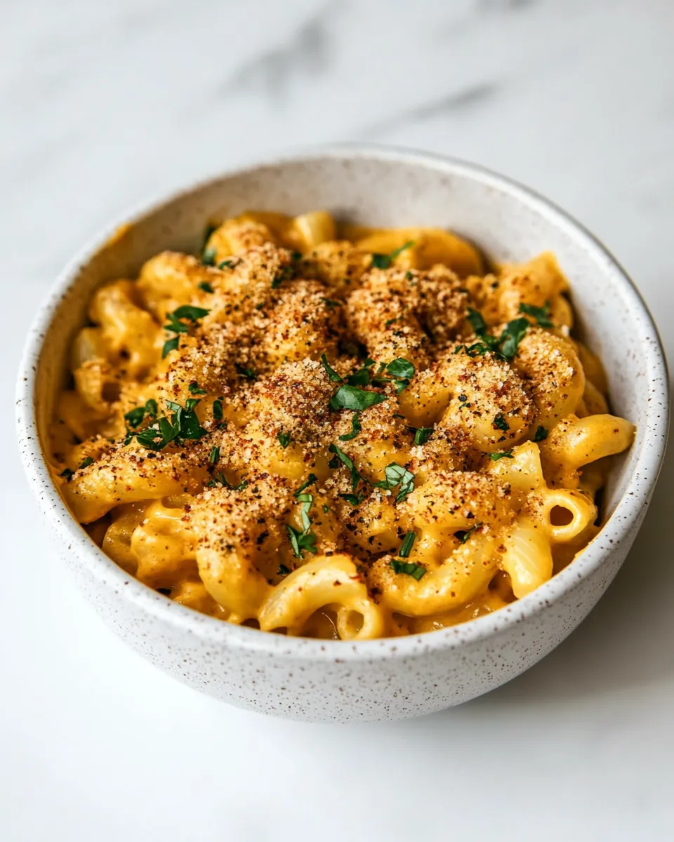 Delicious The Best Vegan Mac and Cheese shot