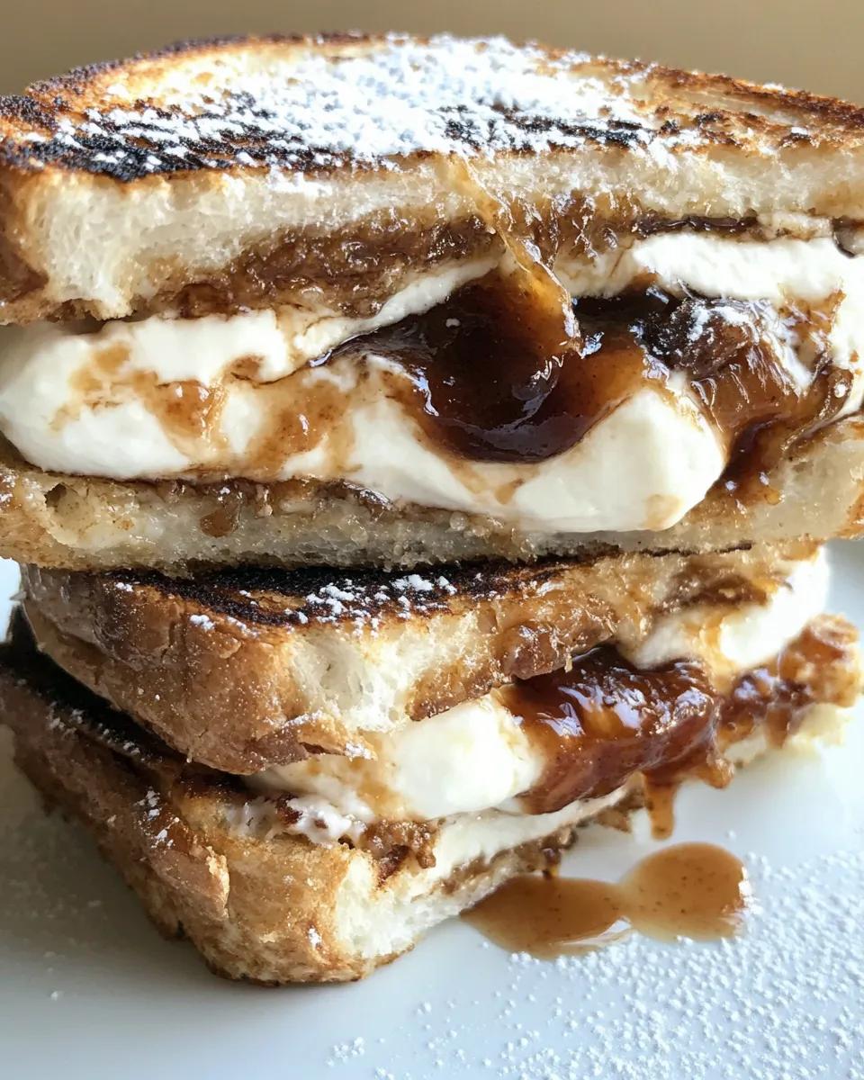 Delicious The Bianca Dessert Grilled Cheese image