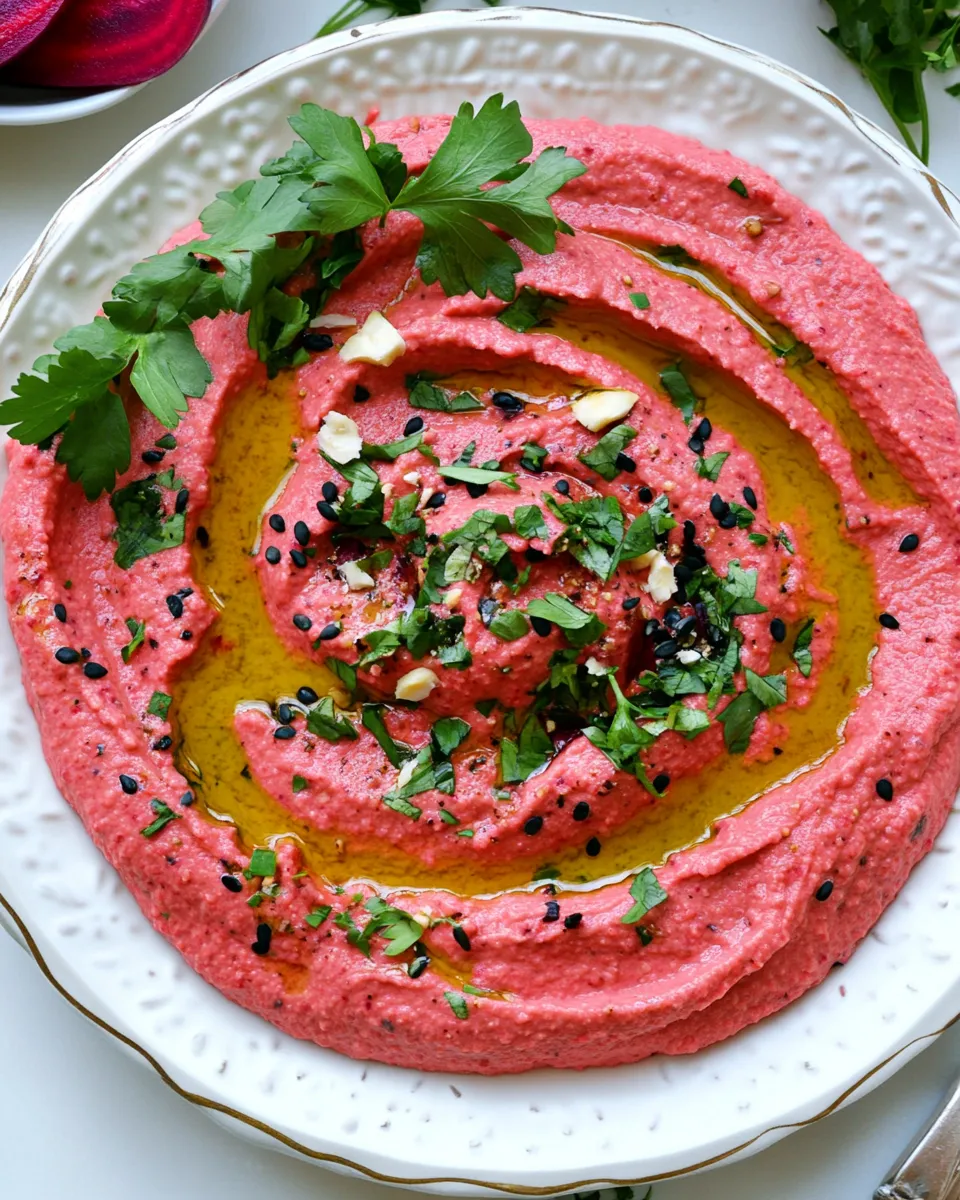 Delicious The Quickest Roasted Beet Hummus image