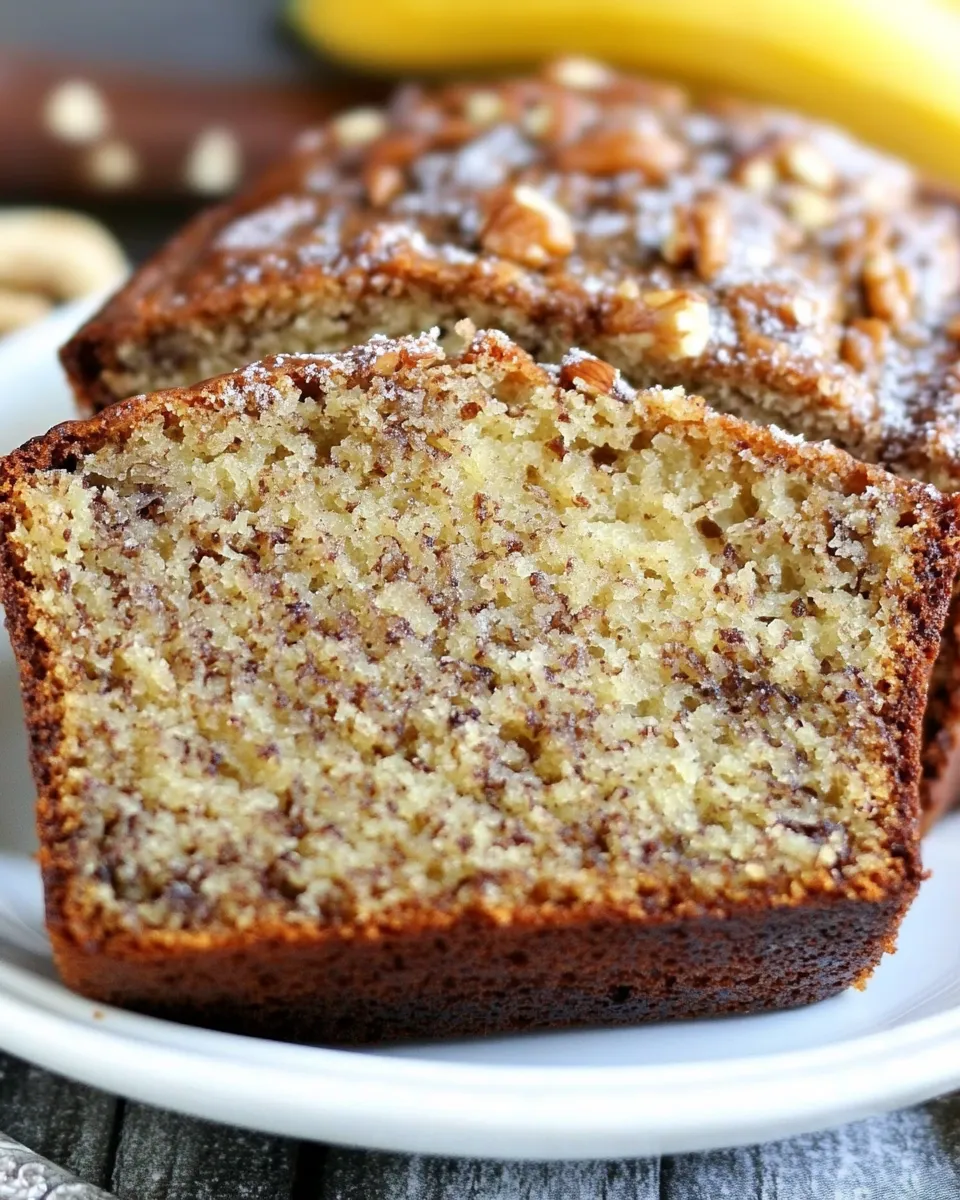 Delicious The Very Best Banana Nut Bread shot