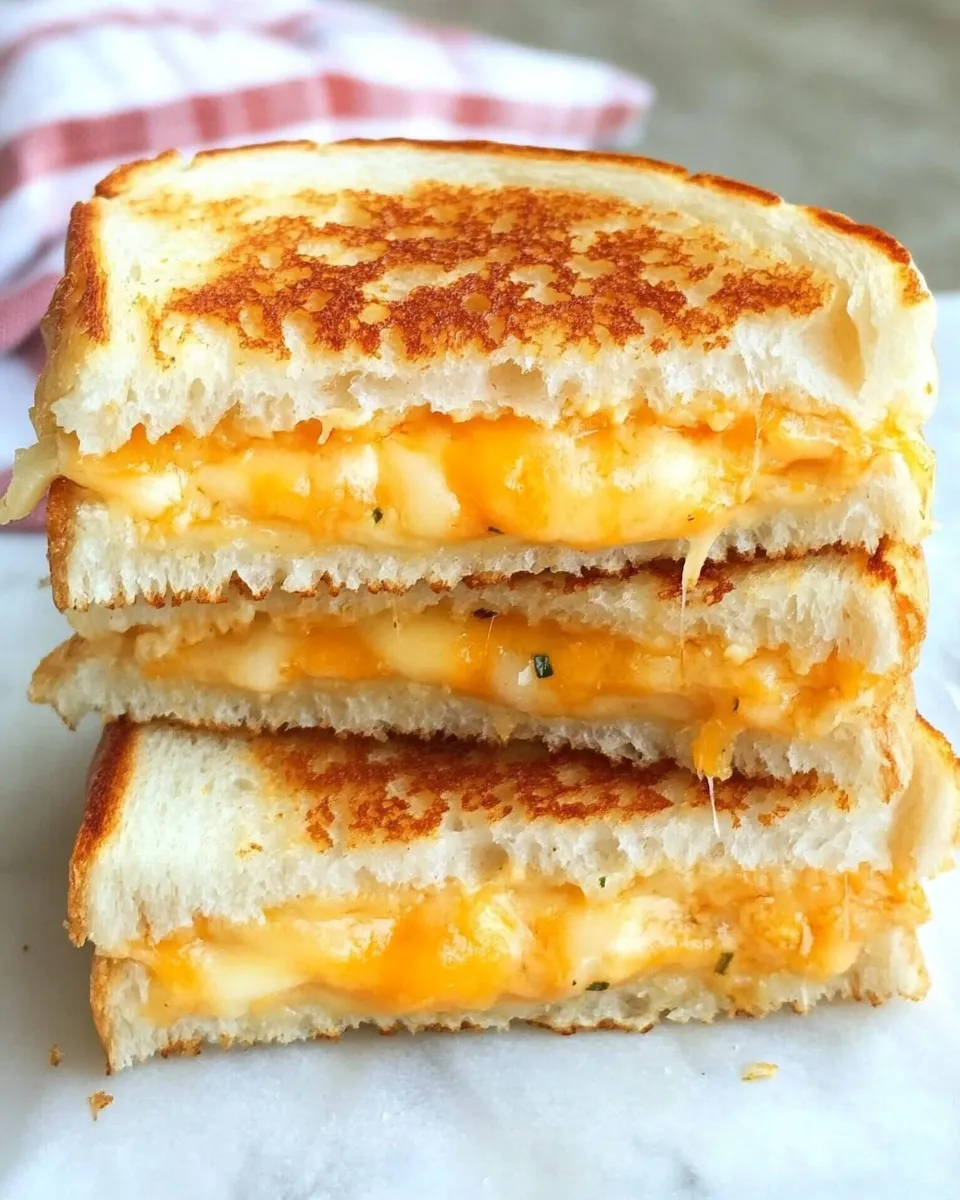 Homemade Three Cheese Grilled Cheese photo