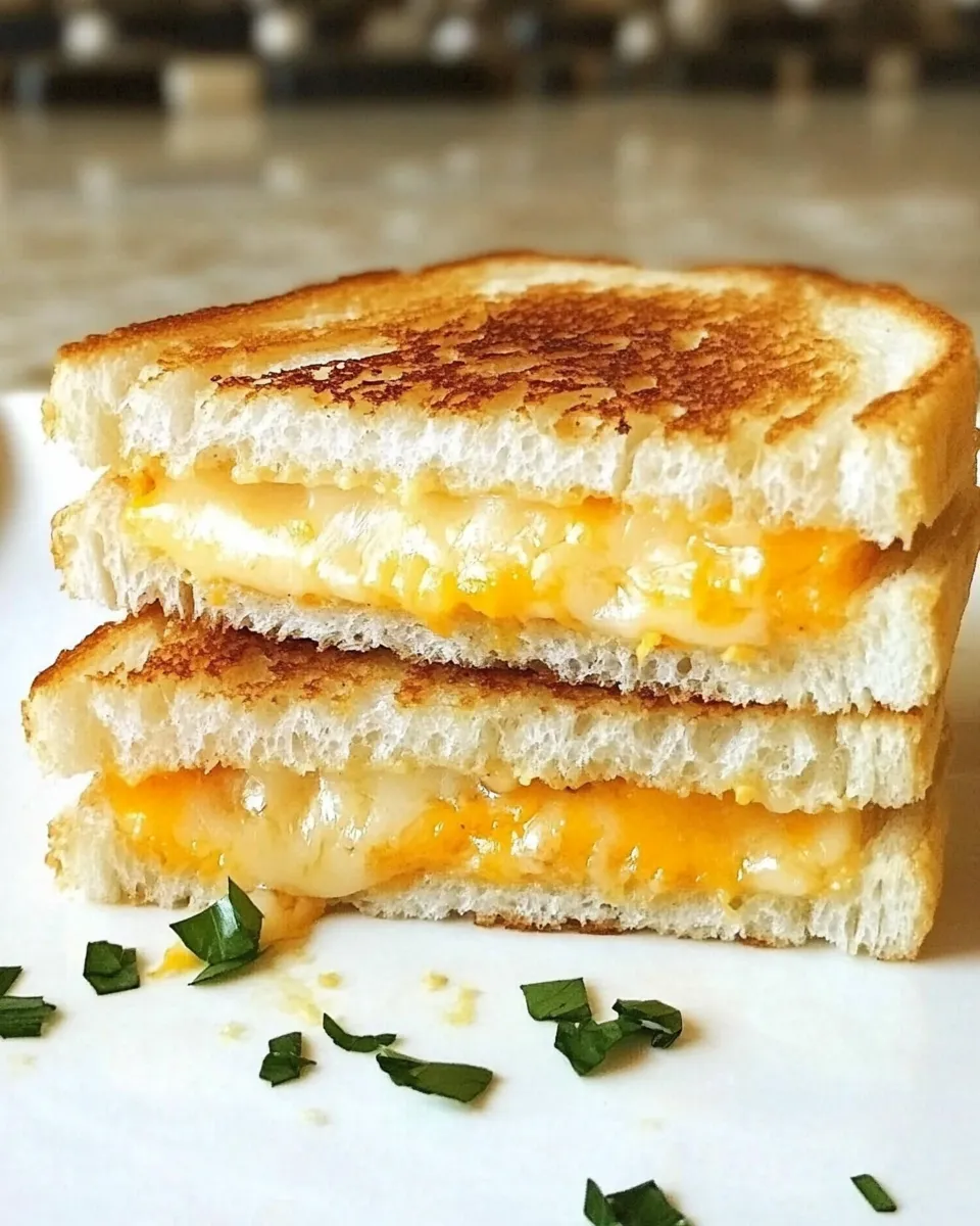 Easy Three Cheese Grilled Cheese recipe photo