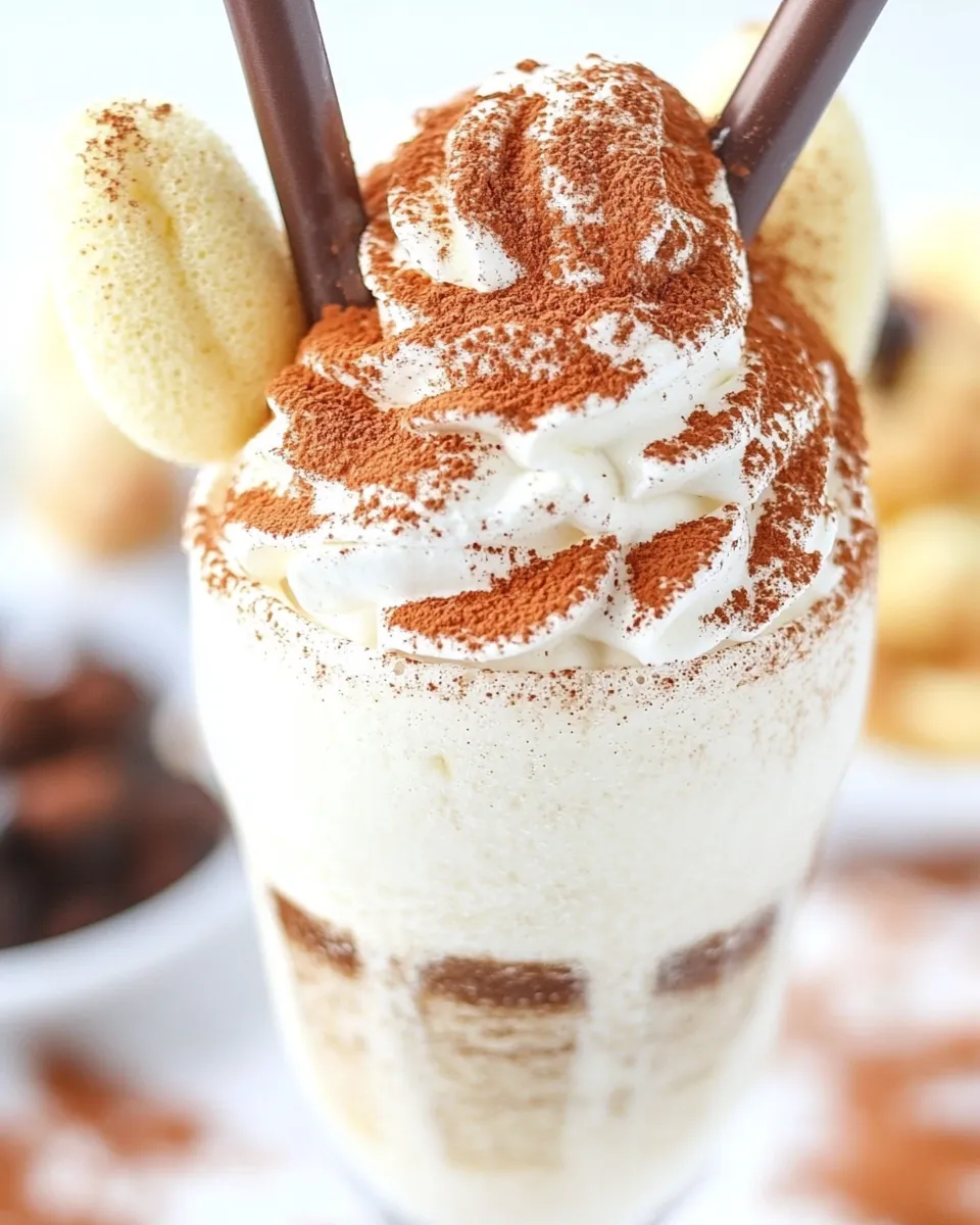 Classic Tiramisu Milkshake Recipe shot