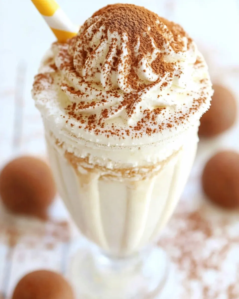 Homemade Tiramisu Milkshake Recipe dish photo
