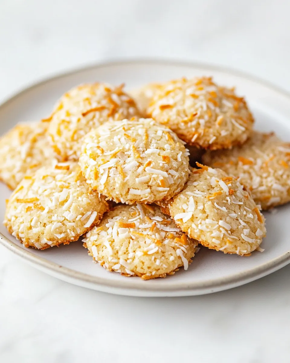 Delicious Toasted Coconut Sugar Cookies shot