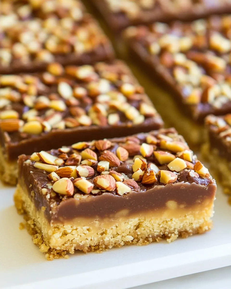 Homemade Toffee Almond Bars photo