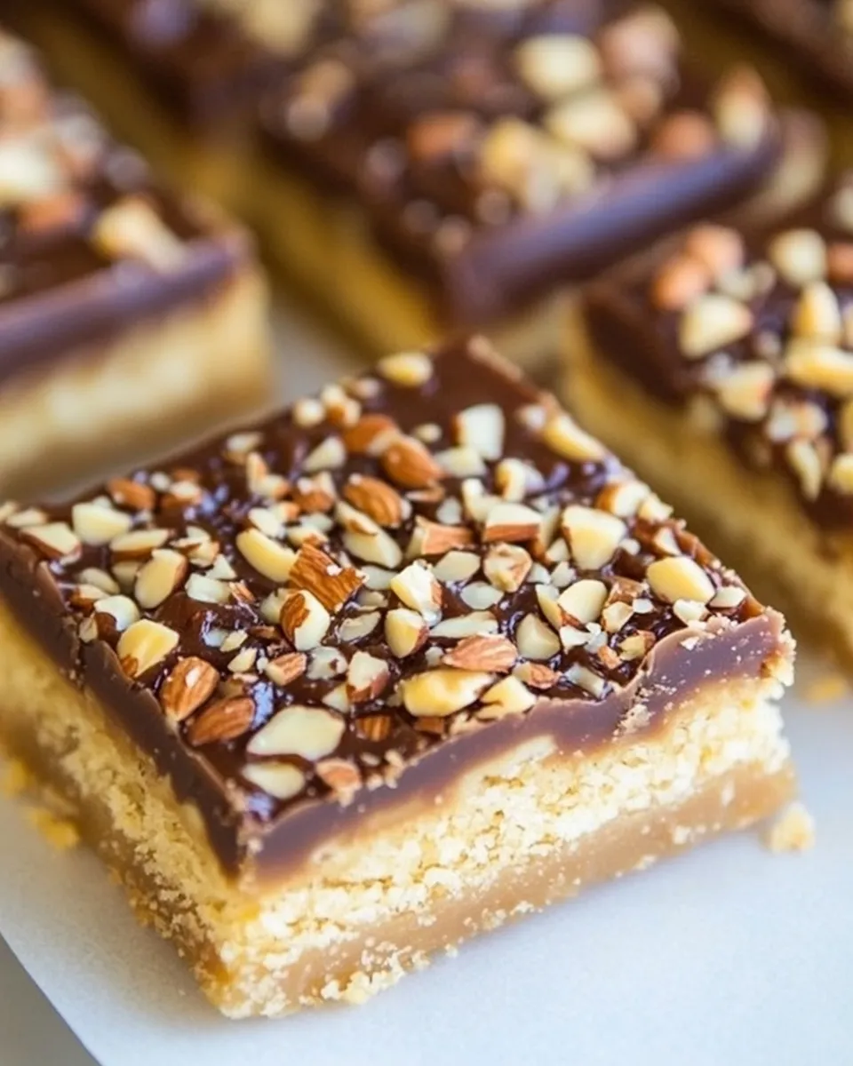 Classic Toffee Almond Bars image