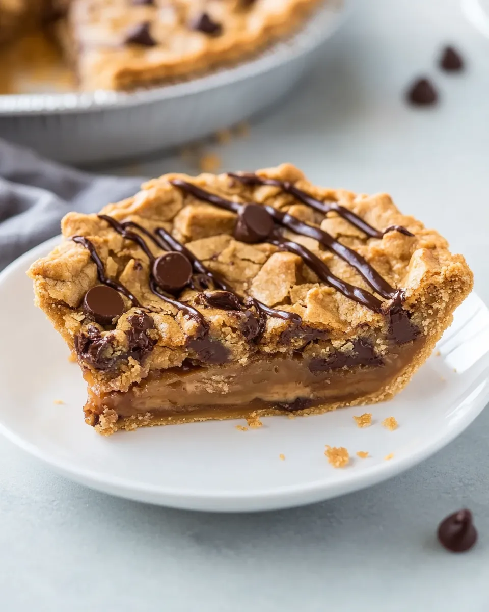 Easy Toffee Chocolate Chip Cookie Pie recipe photo