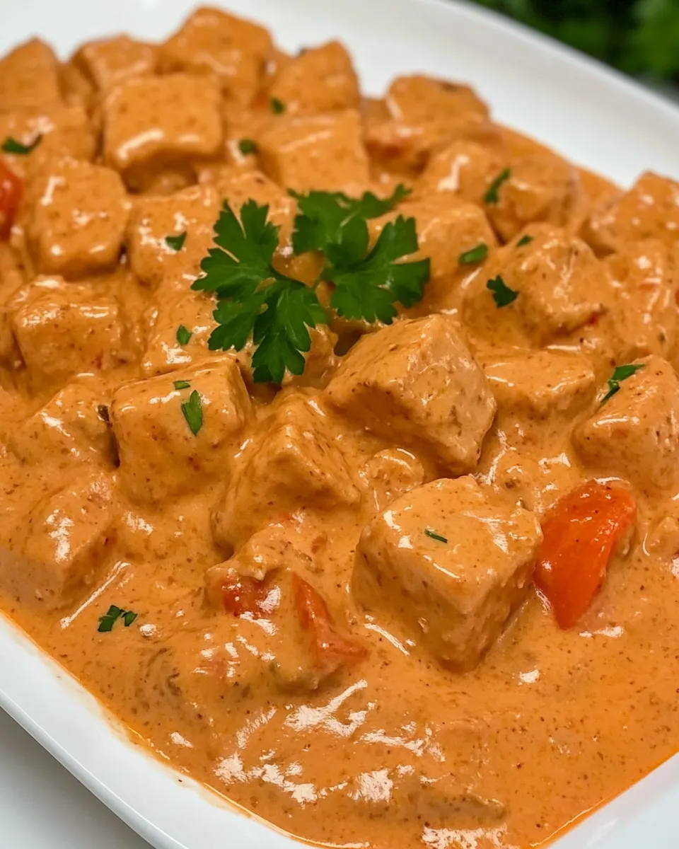 Easy Tofu in Indian Sauce dish photo