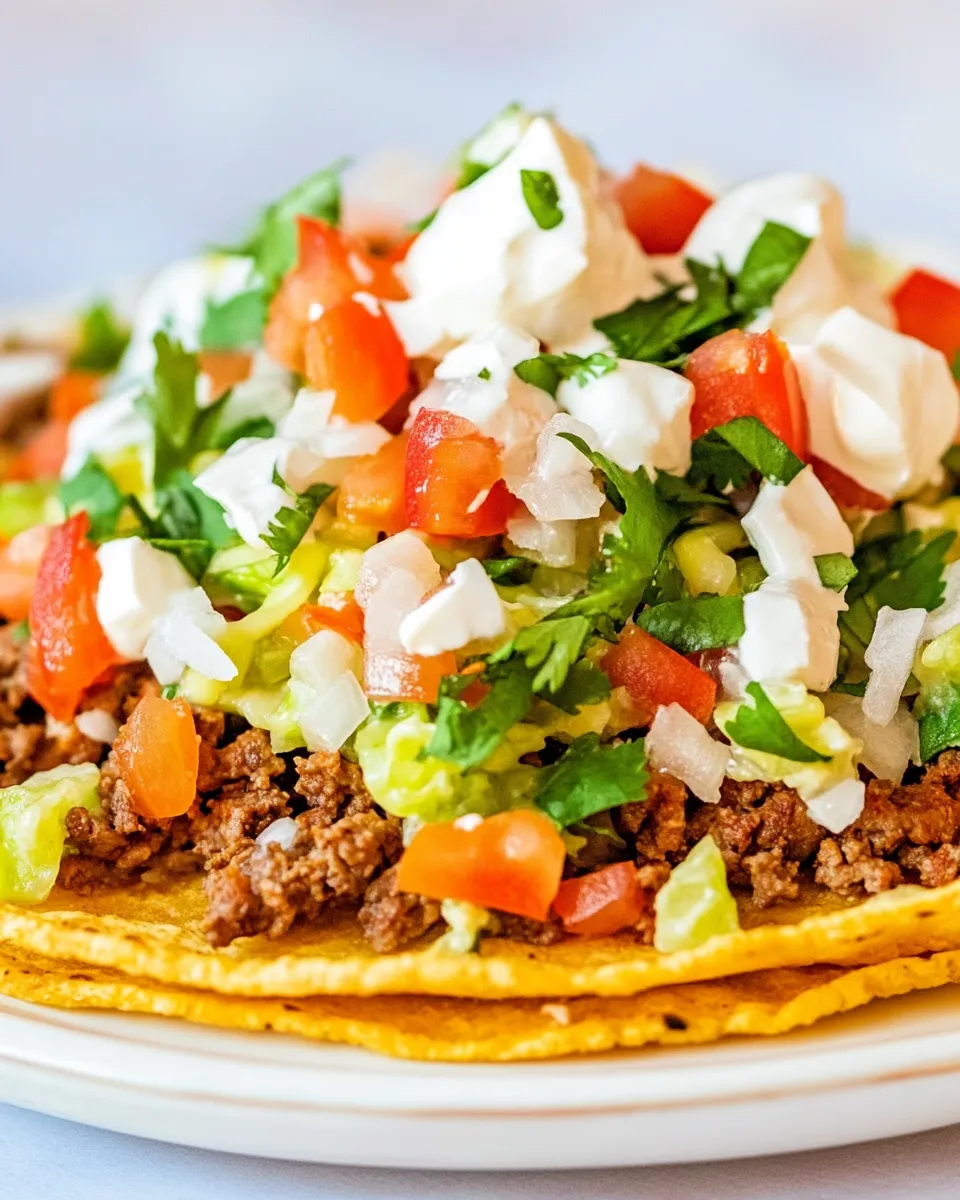 Healthy Tostada Recipe dish photo