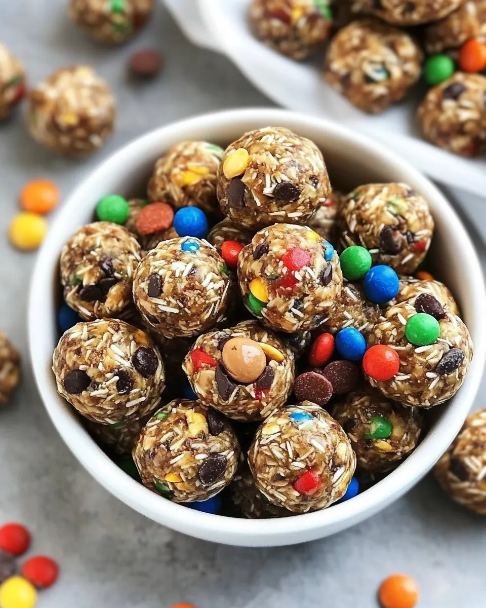 Healthy Trail Mix Energy Balls shot